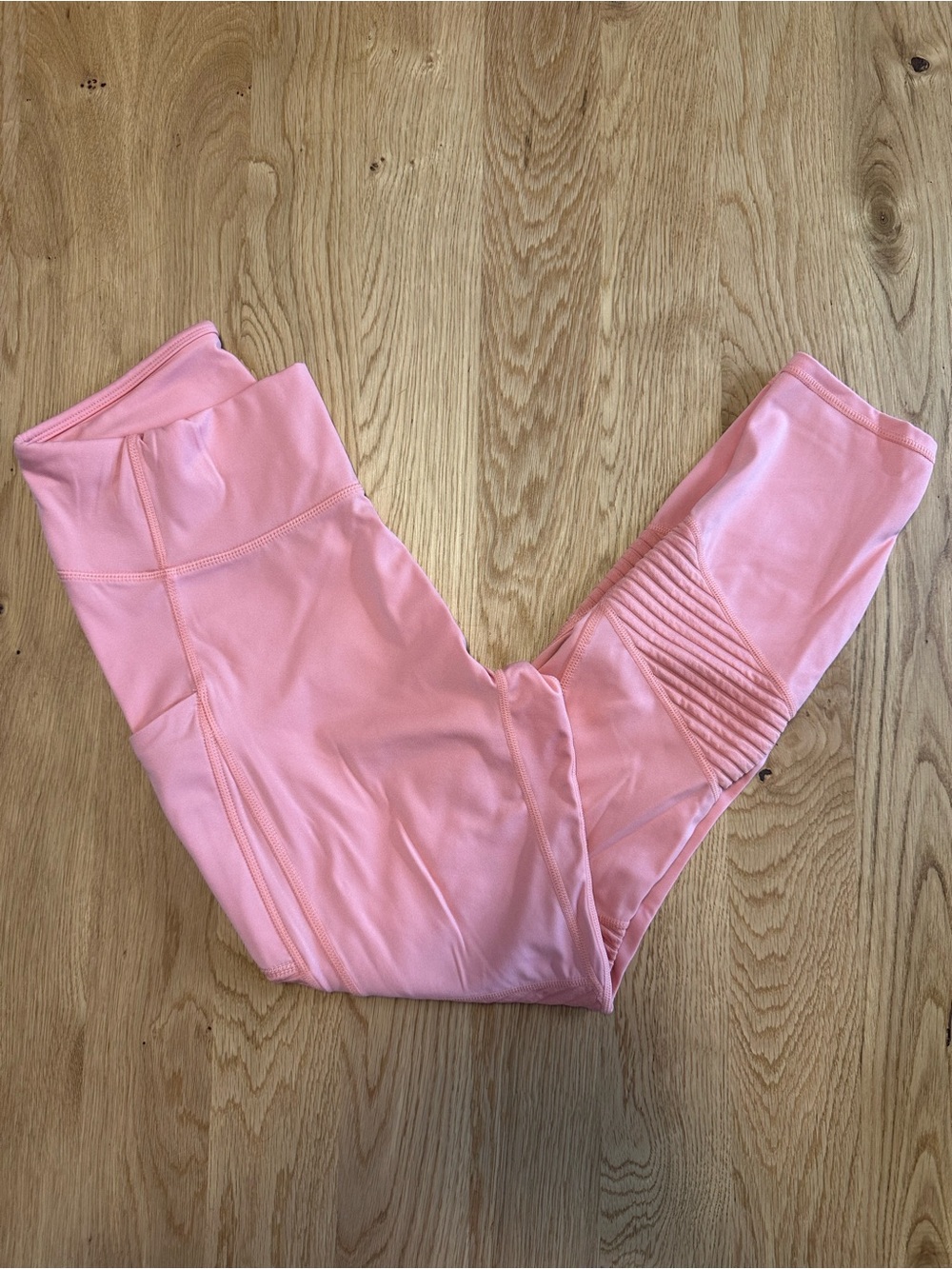 Fabletics Women Motion 365 Pink Moto Ankle Legging Large W/ Pockets